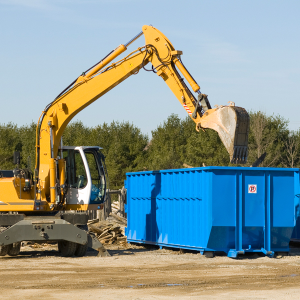 are there any restrictions on where a residential dumpster can be placed in Buel MI